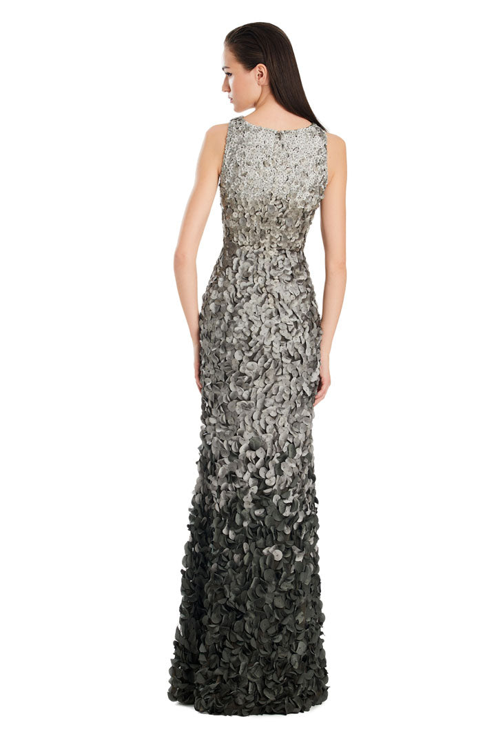 Formal Dresses Long Formal Two Tone Evening Dress Grey/Multi