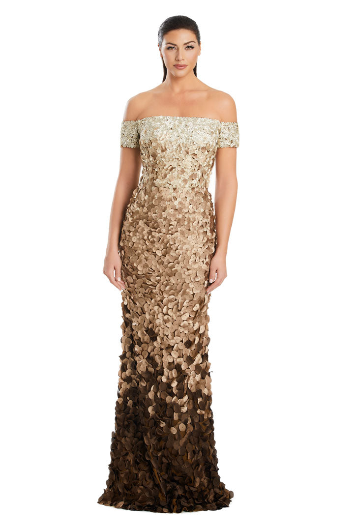 Prom Dresses Two Tone Long Formal Sequin Evening Dress Fros Mocha Multi