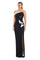Formal Dresses Long Formal Fitted Ruffle Evening Dress Black/White