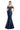 Formal Dresses Long Mermaid Formal Evening Beaded Dress Navy/Silver