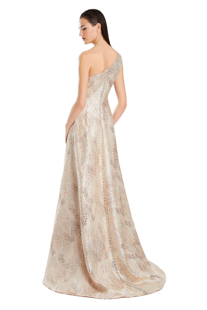 Alexander by Daymor 3067S25 A Line Long Formal Pleated Evening Prom Dress