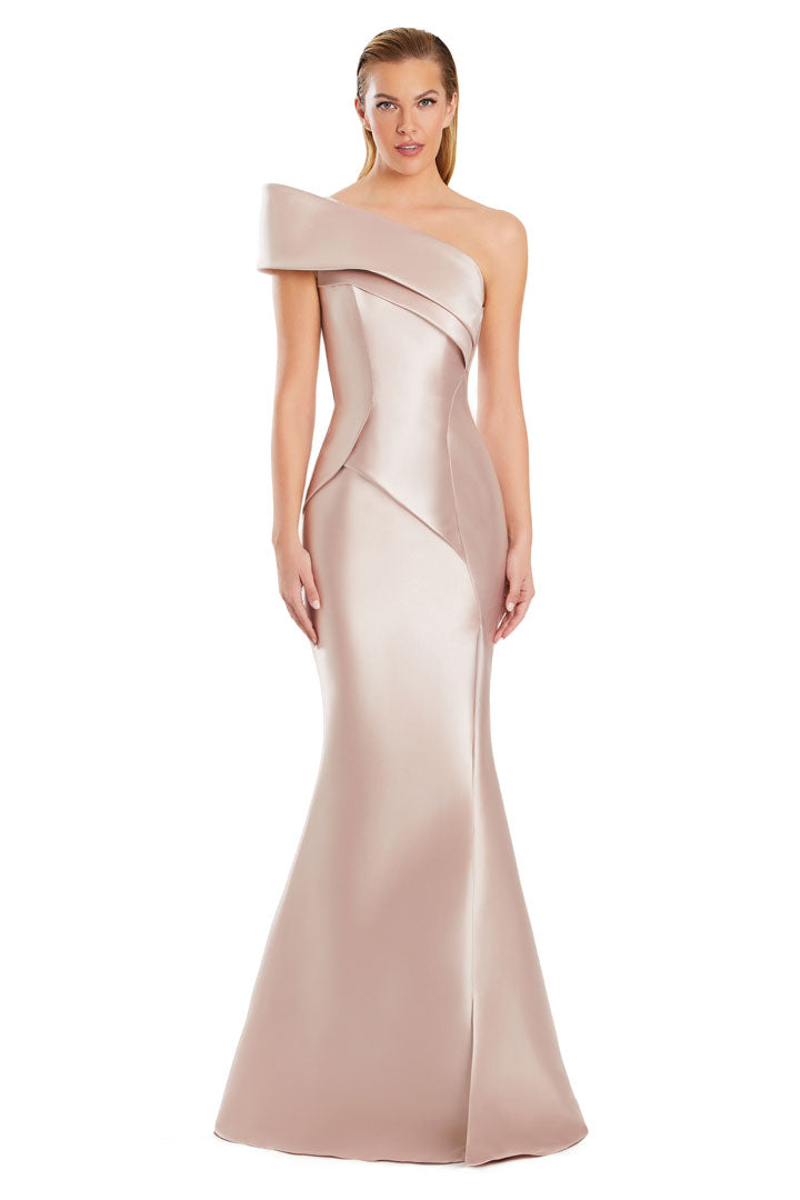 Alexander by Daymor 3068S25 Pleated Long Formal Mermaid Prom Dress