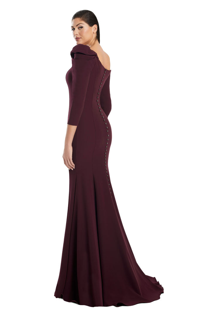 Alexander by Daymor 3069S25 Long Pleated Formal Slit Evening Dress