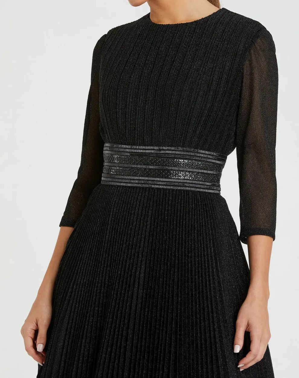 Mother of the Bride Dresses Pleated Formal Long Mother of the Bride Dress Mac Duggal 30700 Black