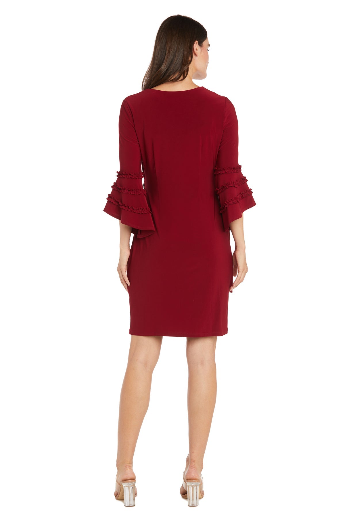 Cocktail Dresses Short Ruffle Homecoming Cocktail Dress Paprika
