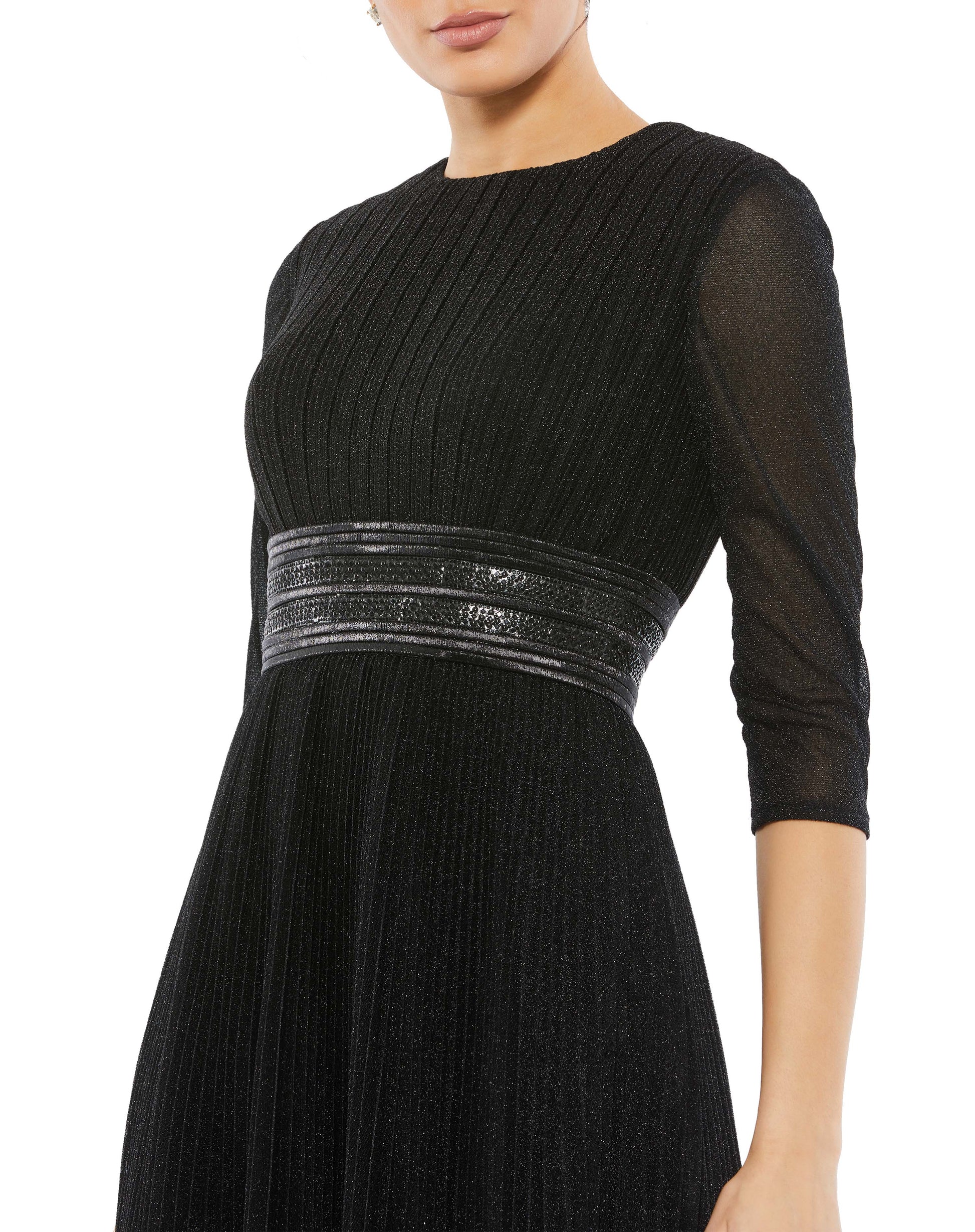 Mac Duggal 30750 Short Long Sleeve Cocktail Dress