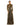 Formal Dresses Long Sleeve Pleated Formal Prom Keyhole Dress Antique Gold