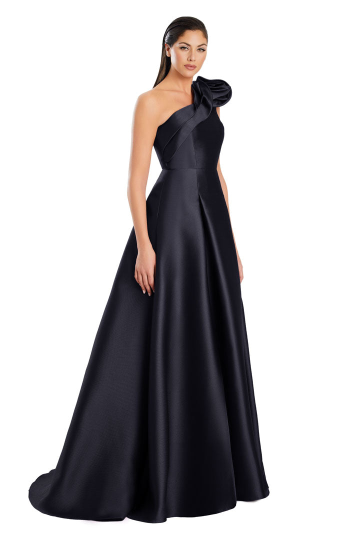 Alexander by Daymor 3075S25 A Line Slit Long Formal Pocket Prom Dress