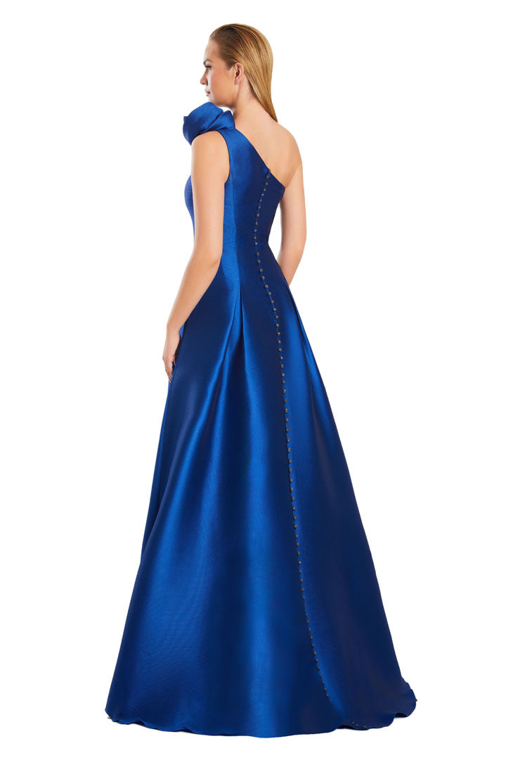 Alexander by Daymor 3075S25 A Line Slit Long Formal Pocket Prom Dress