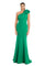 Formal Dresses Pleated Long Evening Formal Dress Emerald