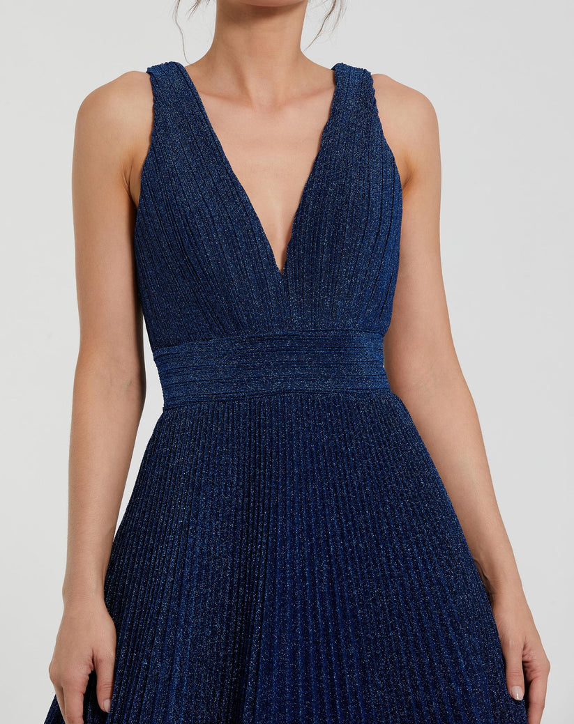 Prom Dresses Pleated Long Formal A Line Prom Dress Royal