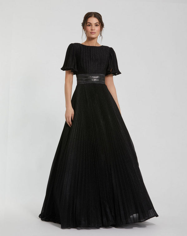 Long Pleated Dress Formal Prom Mac Duggal 30776
