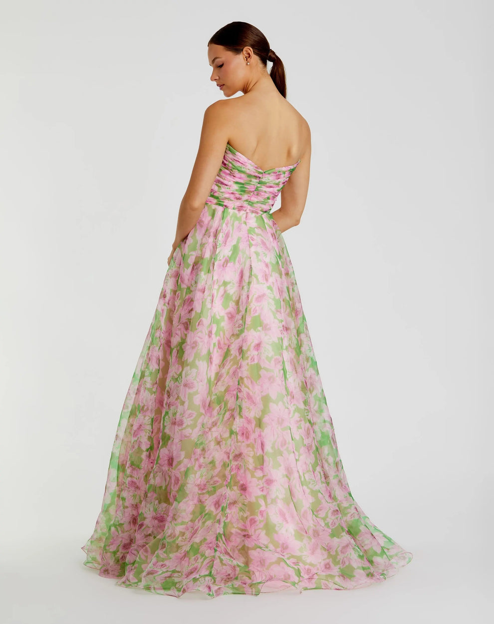 Prom Dresses Long Prom Formal Ruffle Dress Pink Multi