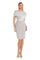 Cocktail Dresses Short Pleated Cocktail Knee Length Dress Stone