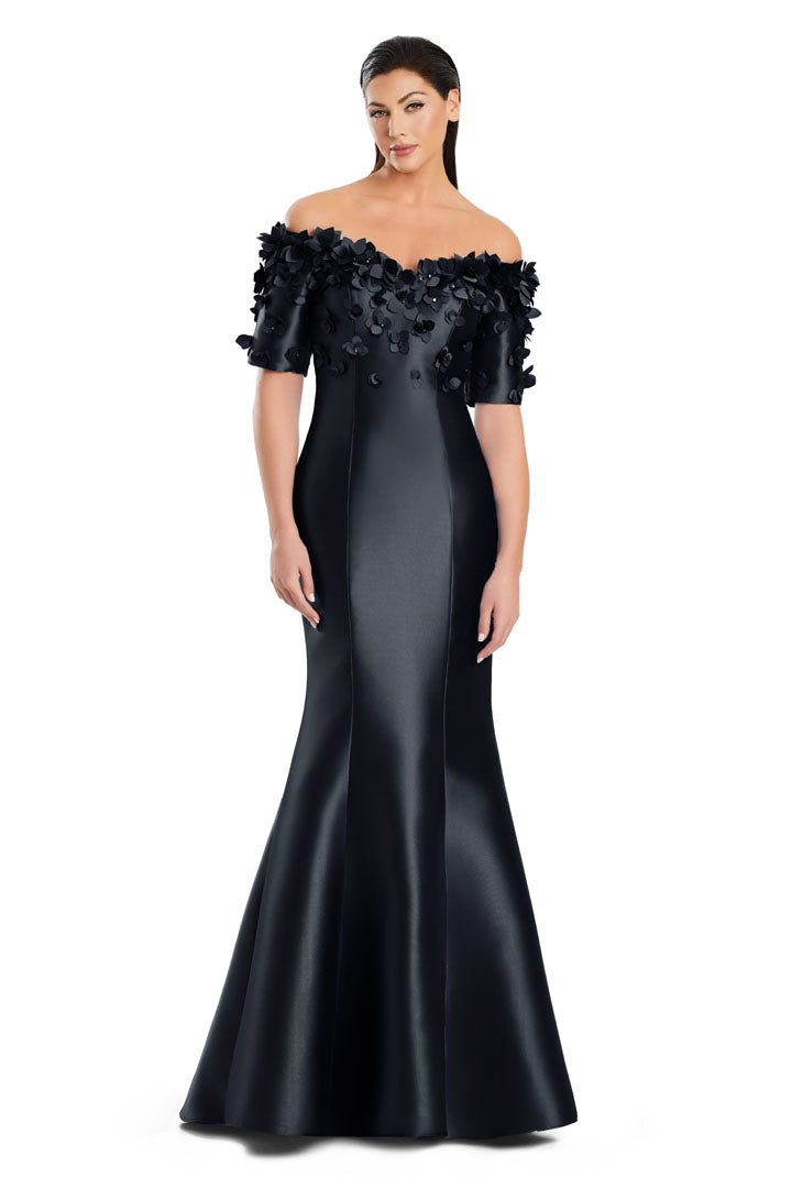 Formal Dresses Long Mermaid Applique Formal Evening Dress  Black
