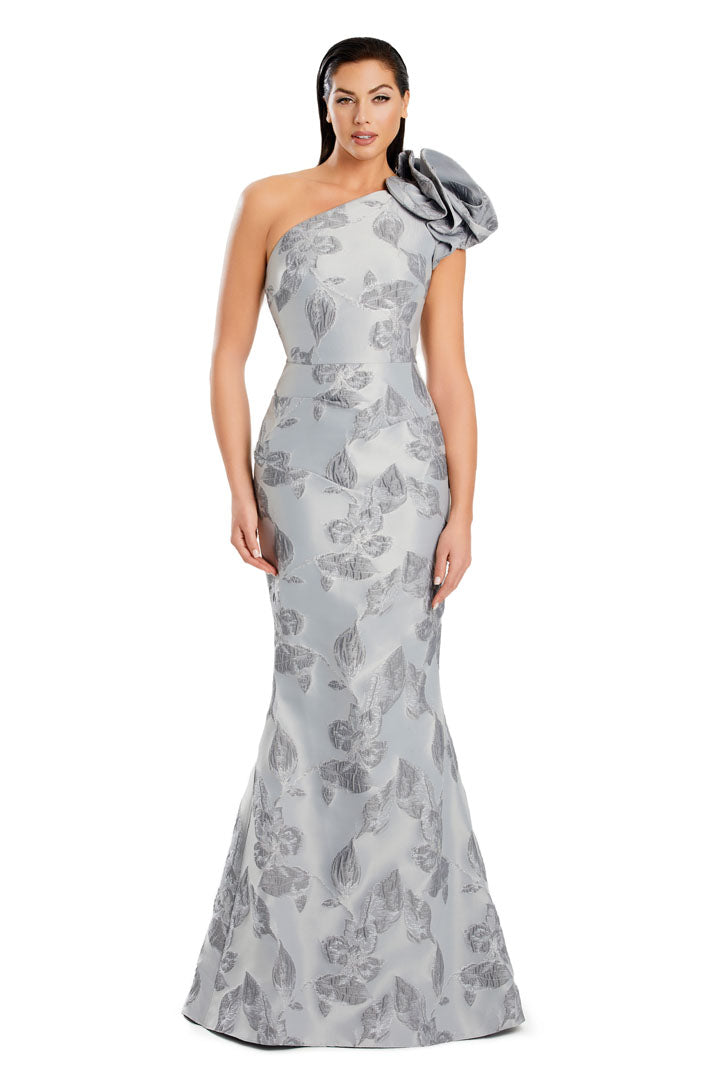 Formal Dresses Long Mermaid Formai Printed Evening Dress Silver/Grey