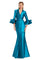 Formal Dresses Long Evening Gown Formal Ruffled Dress Cayman Blue