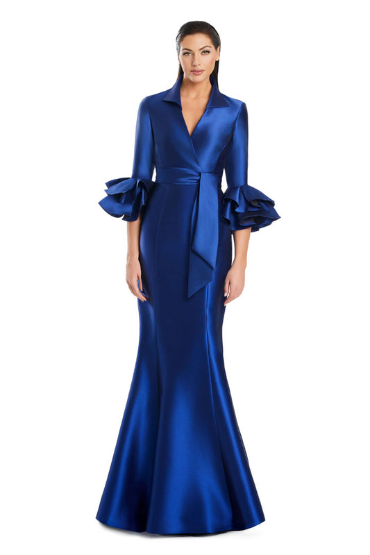 Formal Dresses Long Mermaid Formal Ruffle Dress Indigo