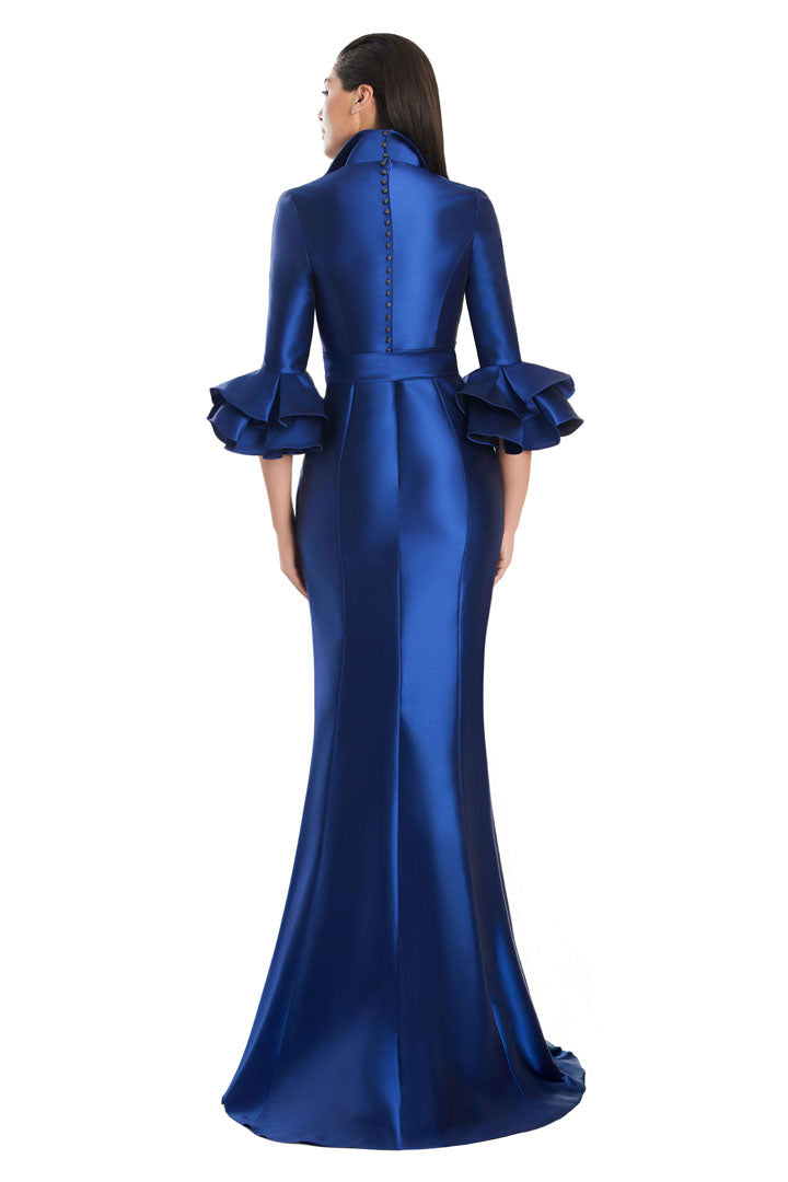 Formal Dresses Long Mermaid Formal Ruffle Dress Indigo