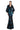 Formal Dresses Fitted Long Fornal Printed Jacket Dress Black/Blue Multi