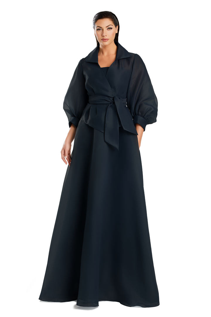 Alexander by Daymor 3090S25 A Line Long formal Jacket Evening Dress