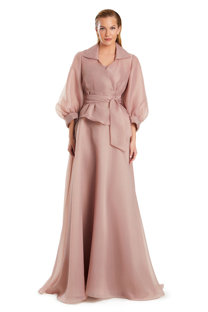 Alexander by Daymor 3090S25 A Line Long formal Jacket Evening Dress