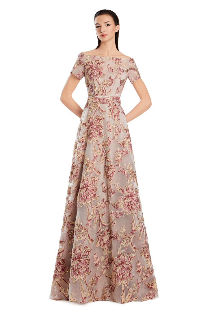 green emerald velvet dress Rose Gold Long A-Line Formal Prom Dress 4226 Rose Gold / XSmall