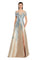 Formal Dresses Long A Line Formal Sequin Evening Dress Gold Blue