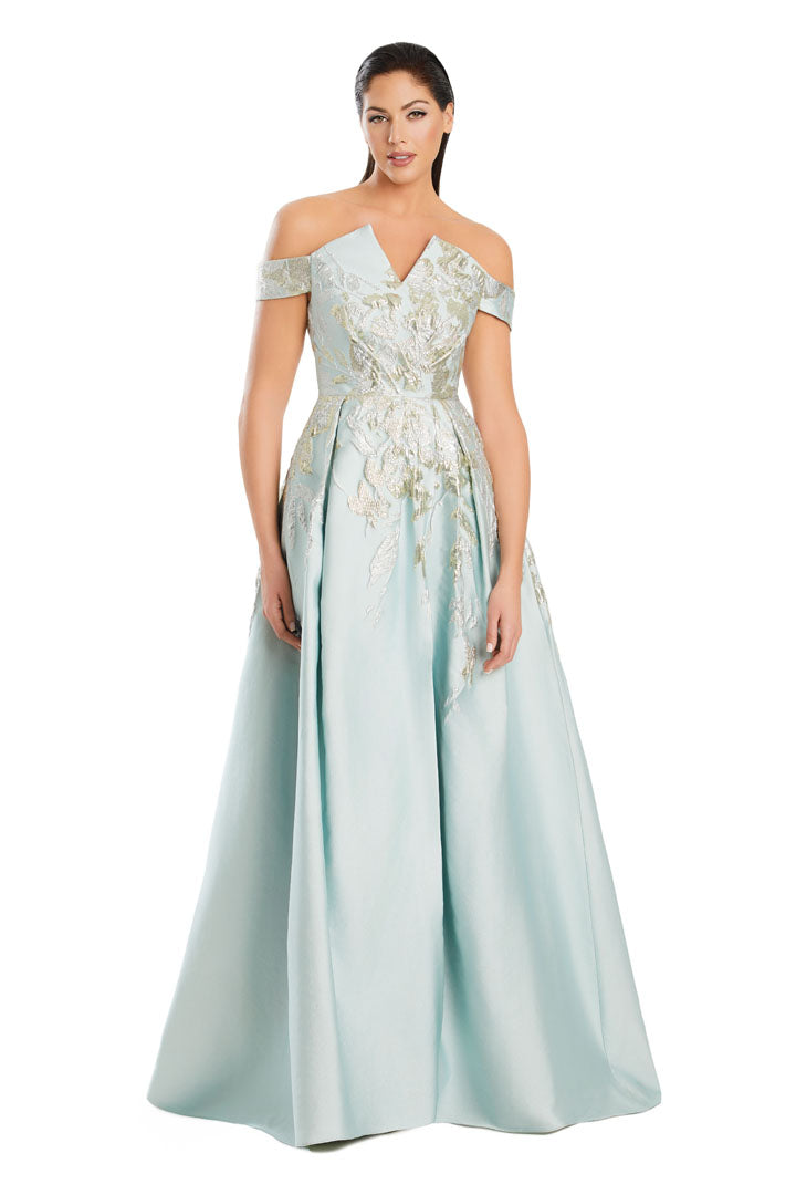 Formal Dresses Long Pocket Formal A Line Slit Evening Dress Crystal/Multi