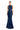 Formal Dresses Fitted Long Formal Evening Floral Dress Navy