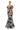 Formal Dresses Long Floral Formal Mermaid Evening Dress Black/Silver