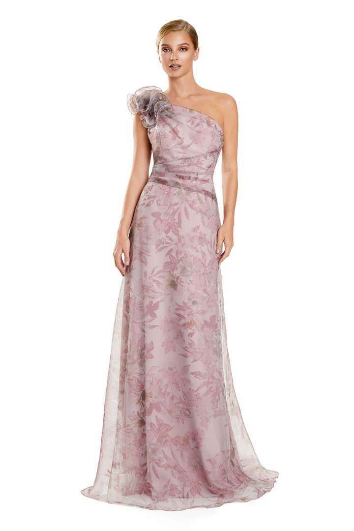 Alexander by Daymor 3106F25 Long Floral 3D Print Evening Formal Dress