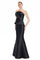 Formal Dresses Long Mermaid Formal Layered Evening Dress Black