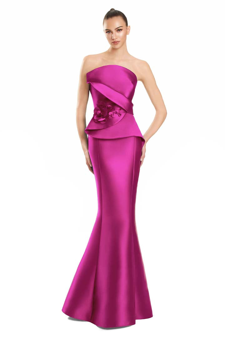 Formal Dresses Long Mermaid Floral Formal Evening Dress Fuchsia