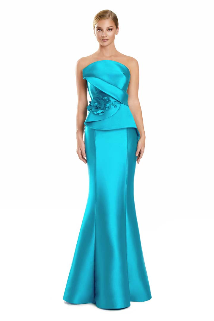 Formal Dresses Long Mermaid Floral Formal Evening Dress Turquoise