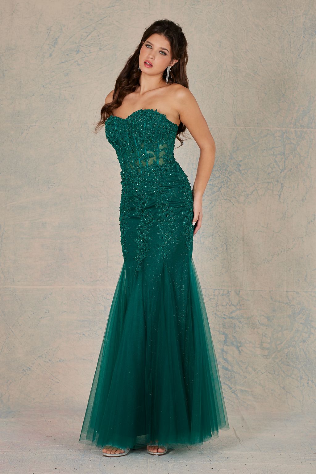Adora 3108 Prom Long Mermaid Applique Formal Dress