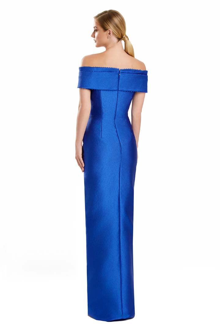 Alexander by Daymor 3116F25 Beaded Long Formal Pleated Evening Dress