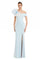 Formal Dresses Long Formal Evening Ruffle Dress Soft Crystal/White