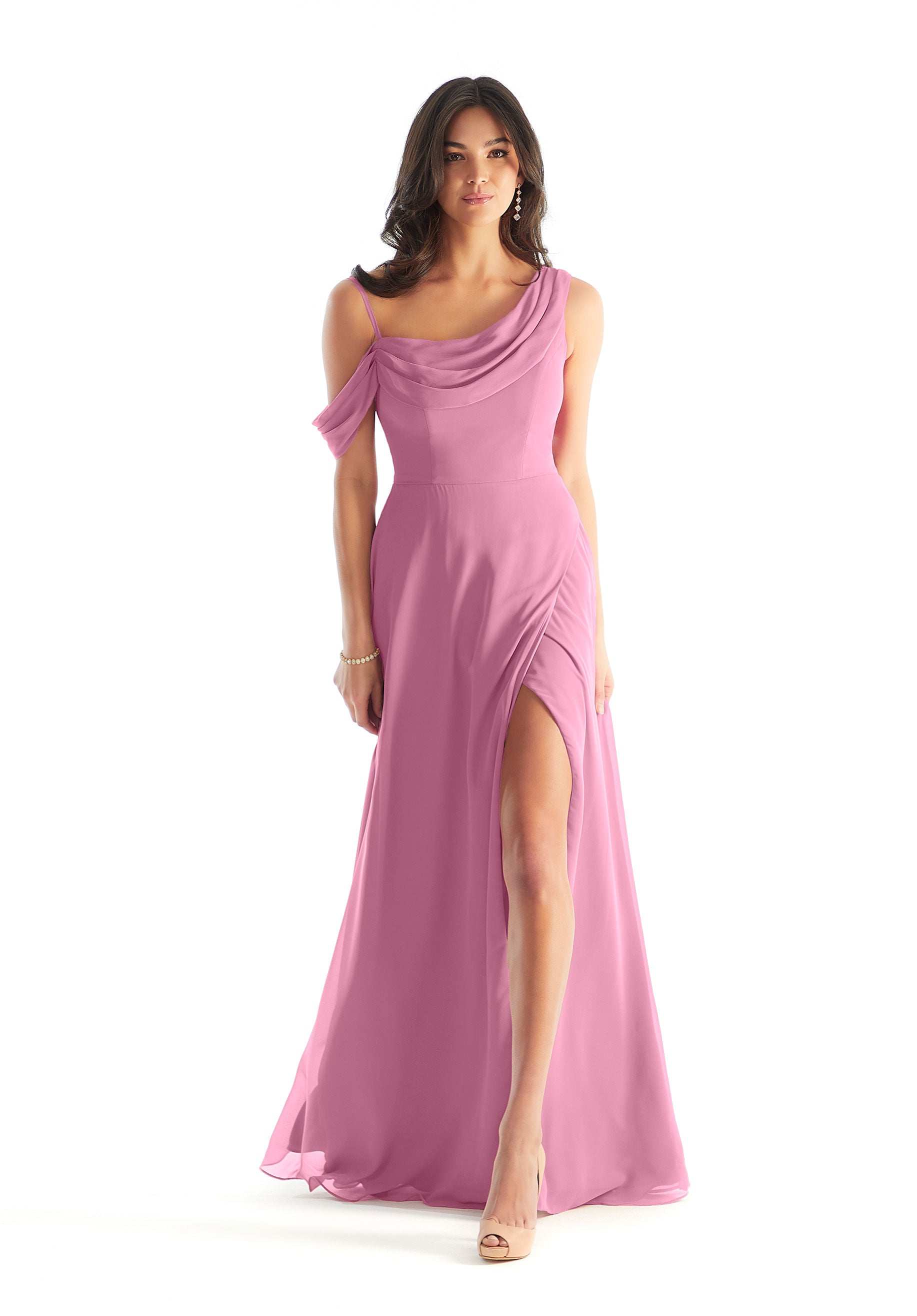 Formal Dresses Evening Slit A Line Long Formal Dress MGNY Madeline Gardner New York 31222 Peony