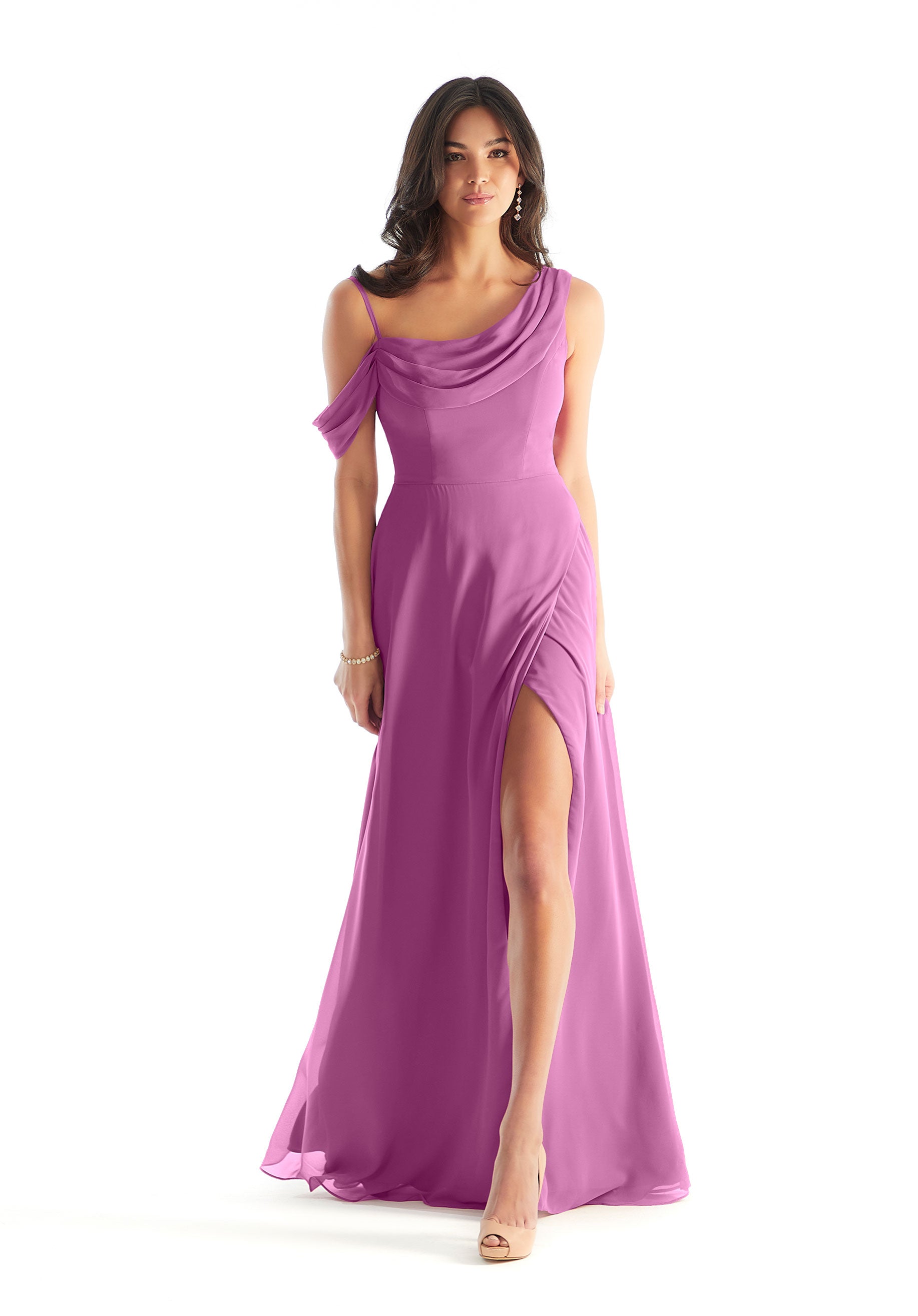 Formal Dresses Formal Evening Slit A Line Long Dress MGNY Madeline Gardner New York 31222 Primrose