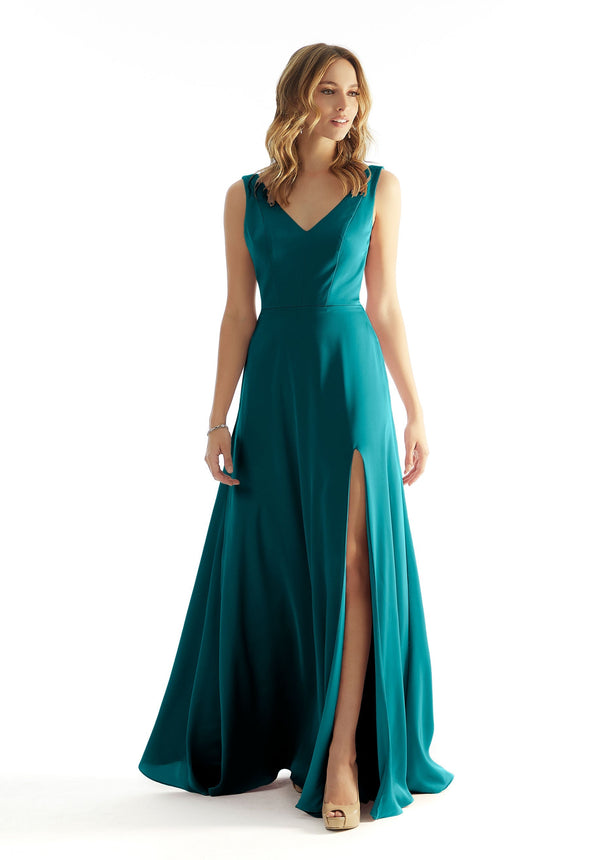 Long Formal A Line Slit Dress MGNY Madeline Gardner New York 31225