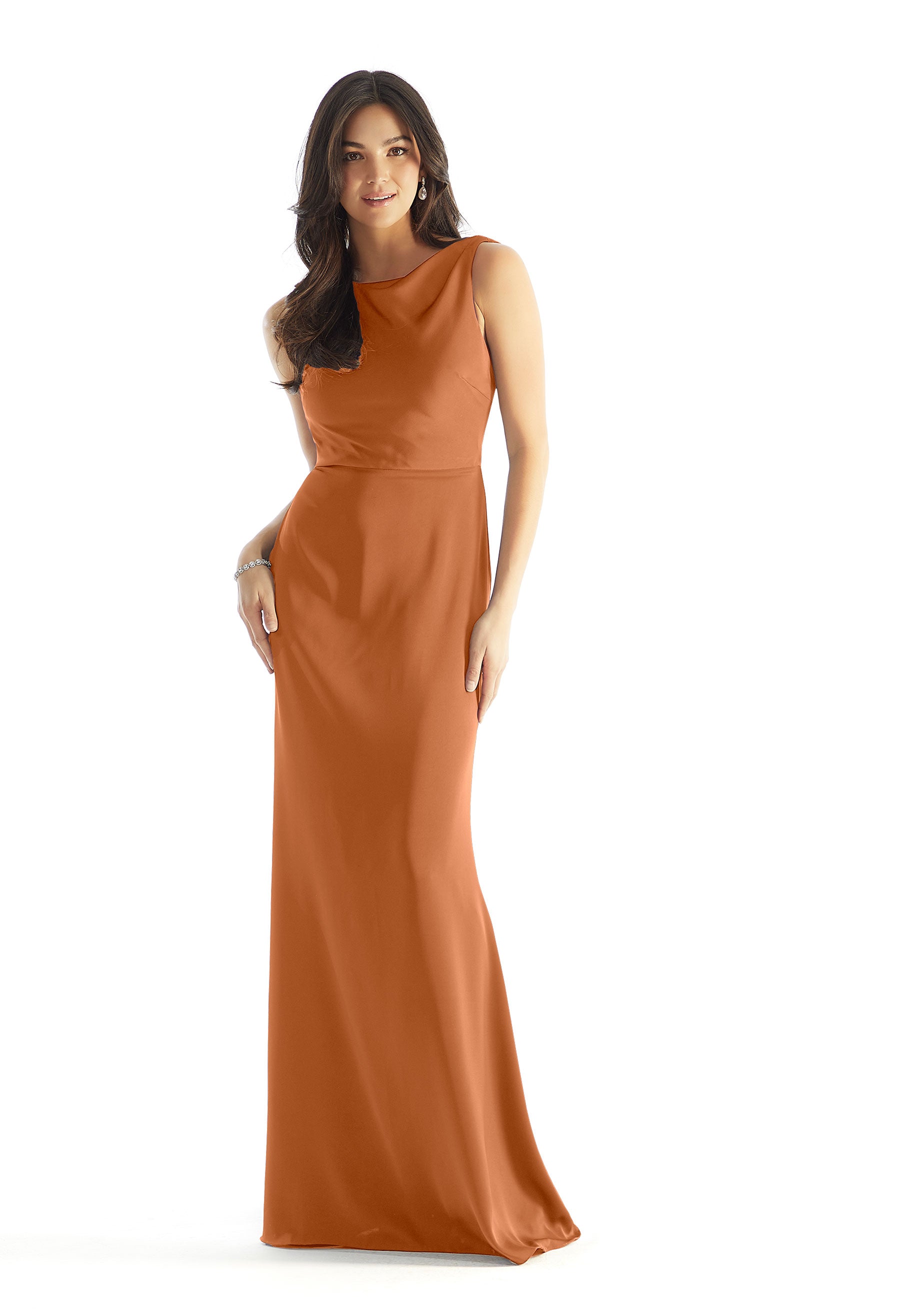 Formal Dresses Fitted Formal Long Evening Dress MGNY Madeline Gardner New York 31226 Bronze