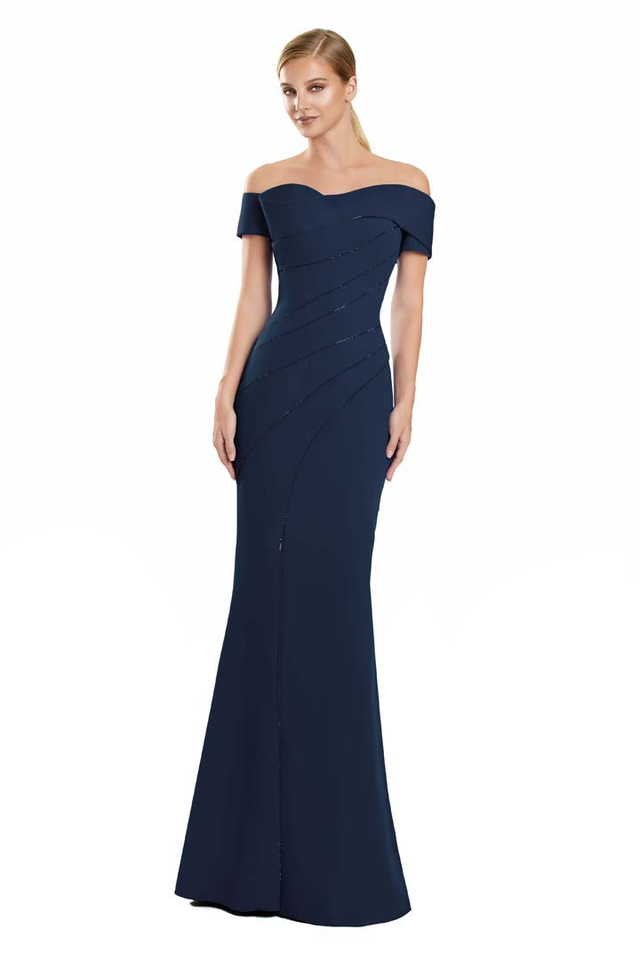Formal Dresses Long Formal Fitted Evening Dress Navy
