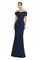 Formal Dresses Long Formal Fitted Evening Dress Navy