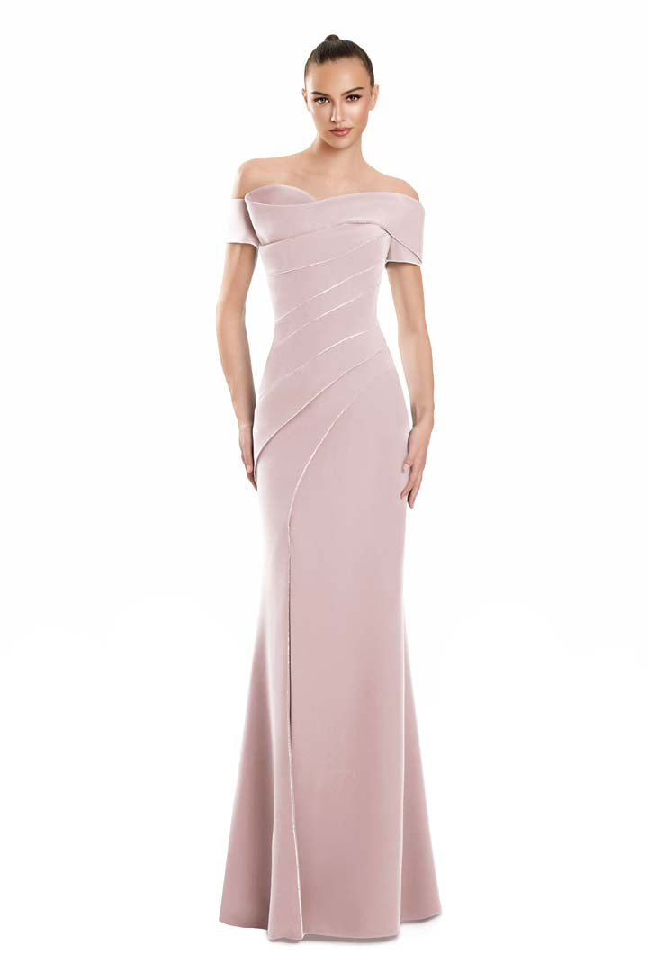 Alexander by Daymor 3123F25 Long Formal Fitted Evening Dress