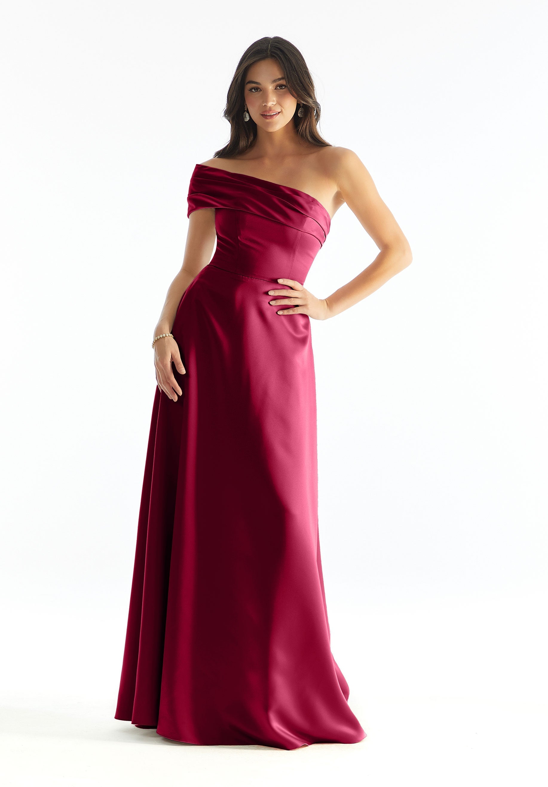 Formal Dresses Formal Long Evening A Line Dress MGNY Madeline Gardner New York 31237 Claret