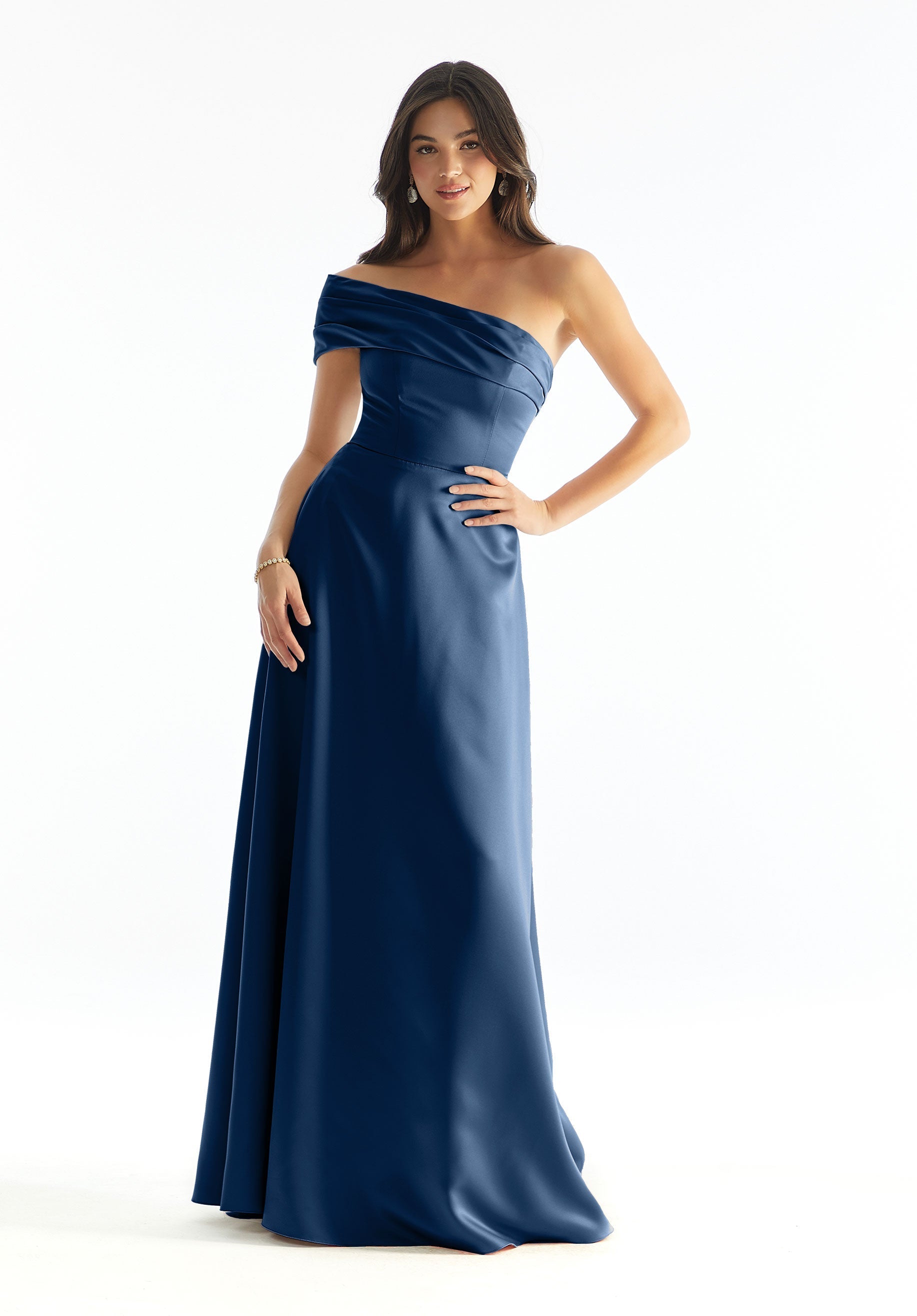 Formal Dresses Formal Evening A Line Long Dress MGNY Madeline Gardner New York 31237 Sapphire