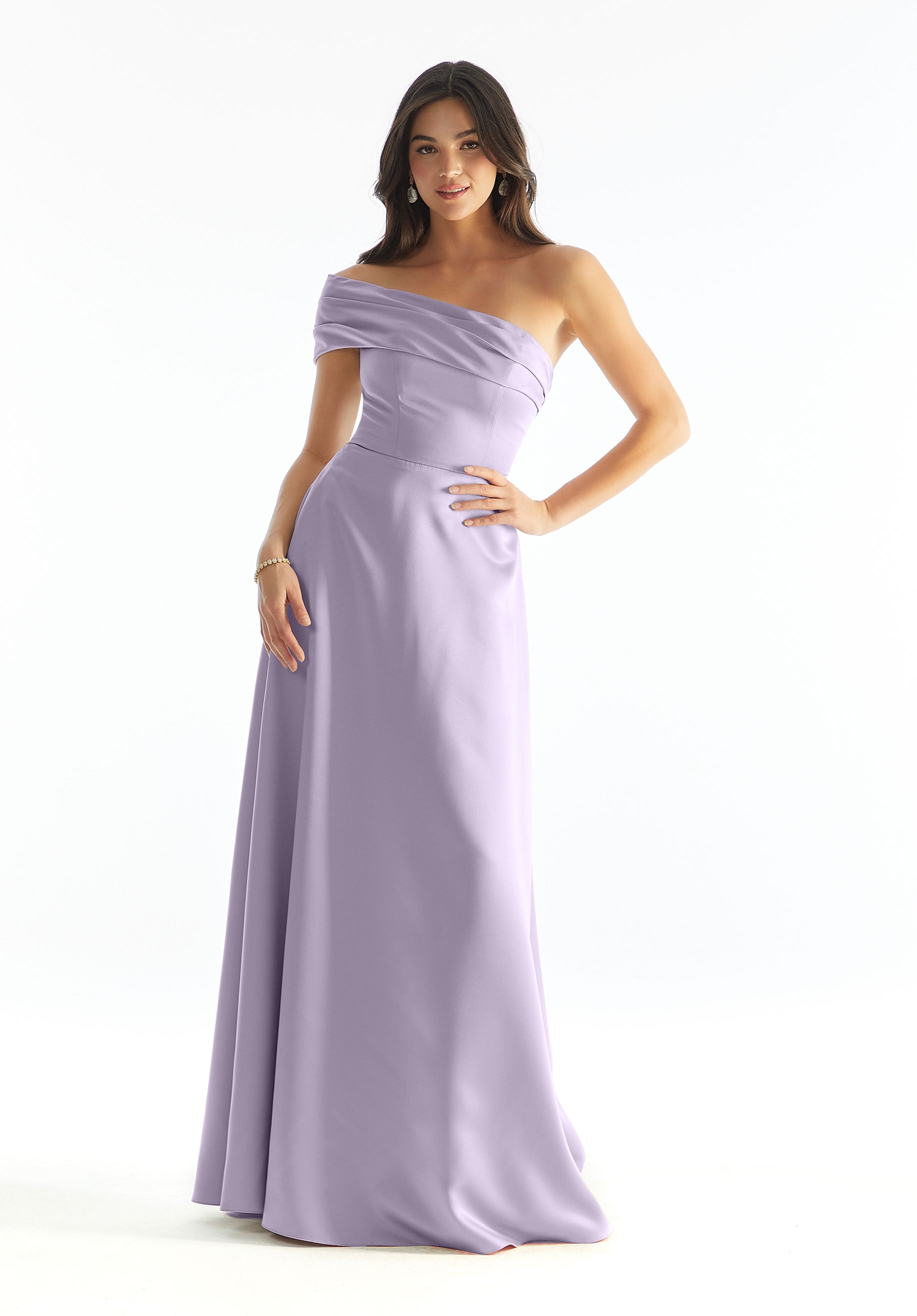 Formal Dresses A Line Long Evening Formal Dress MGNY Madeline Gardner New York 31237 Violet