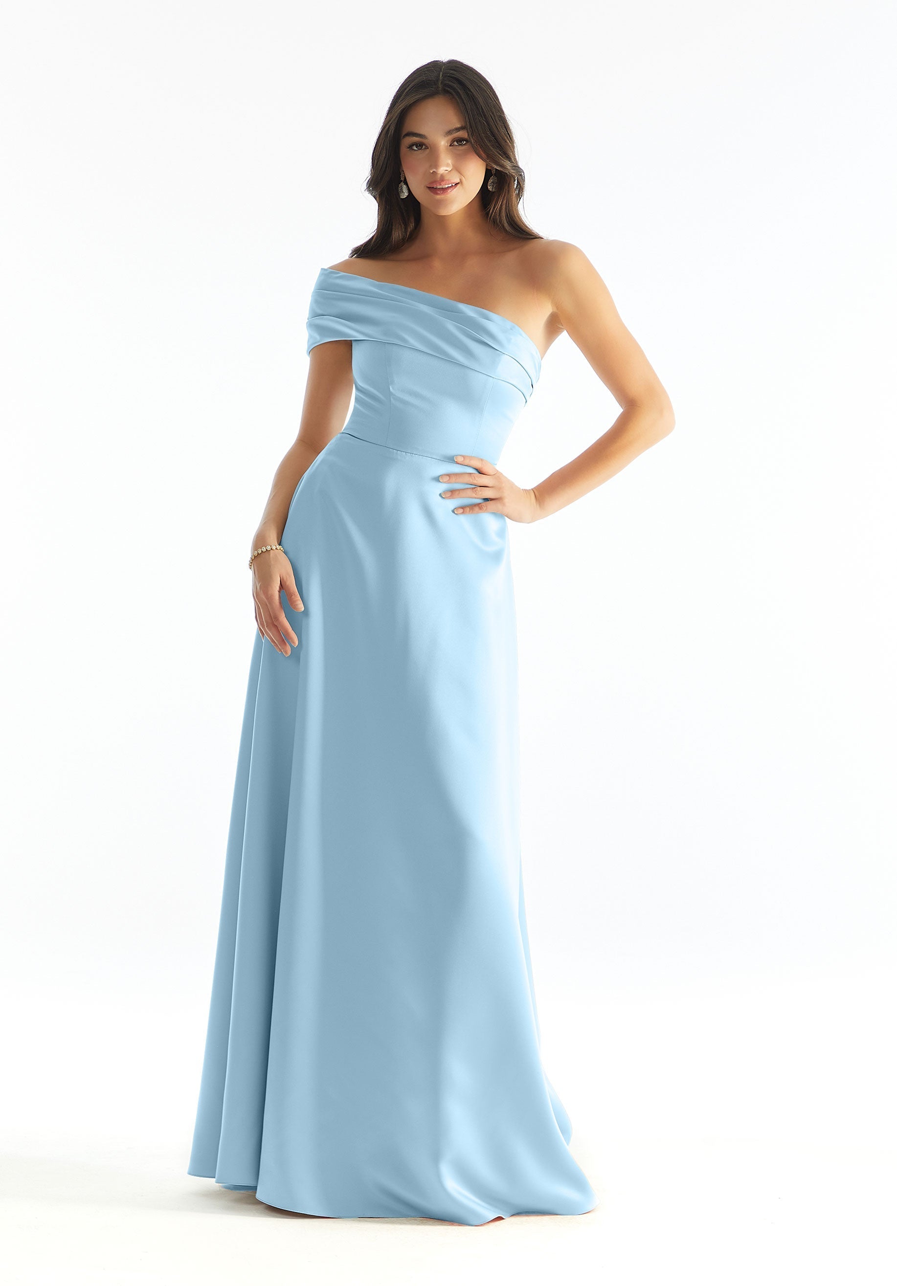 Formal Dresses Formal Evening A Line Long Dress MGNY Madeline Gardner New York 31237 Sky