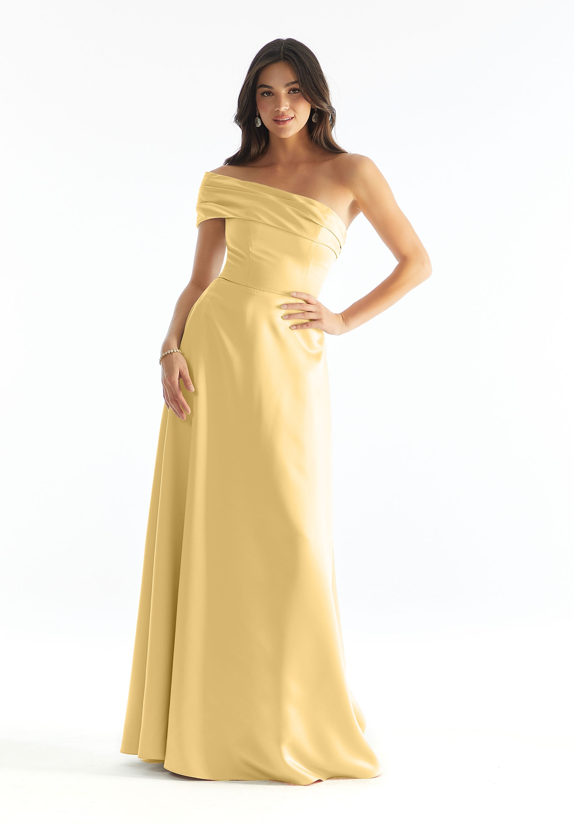 Formal Dresses Formal Long Evening A Line Dress MGNY Madeline Gardner New York 31237 Buttercup